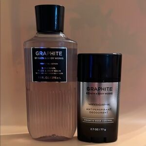 Bath & Body Works Graphite Duo Set - Black and Gray